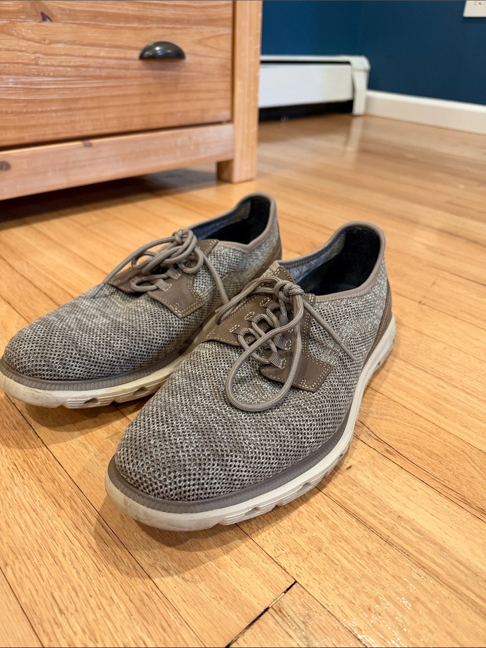 Johnston & Murphy Men's Knit Derby Shoes in Taupe
